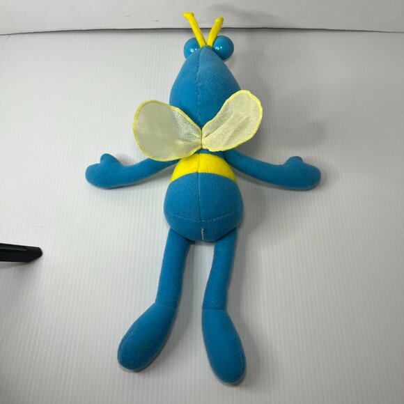 Vintage 1990's Applause Jim Henson Blue Twiddlebug Stuffed Animal/Plush 13" - Picture 3 of 13